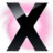 X Circle Pink Icon